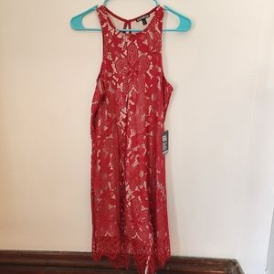 Express Red Sleeveless Dress size M